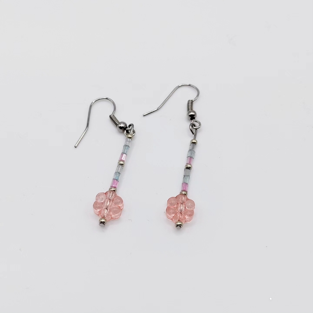 Handmade Floral Drop Earrings